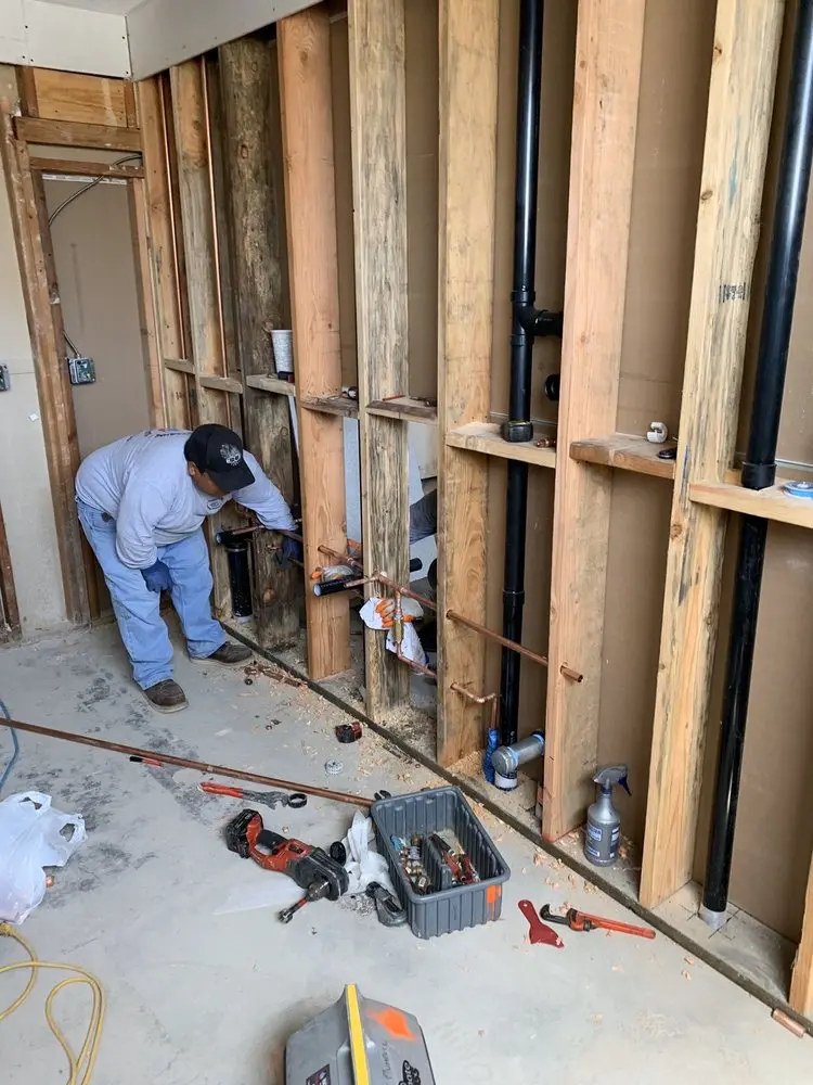 Commercial rough-in plumbing for Water Heater Replacement in Green Hill